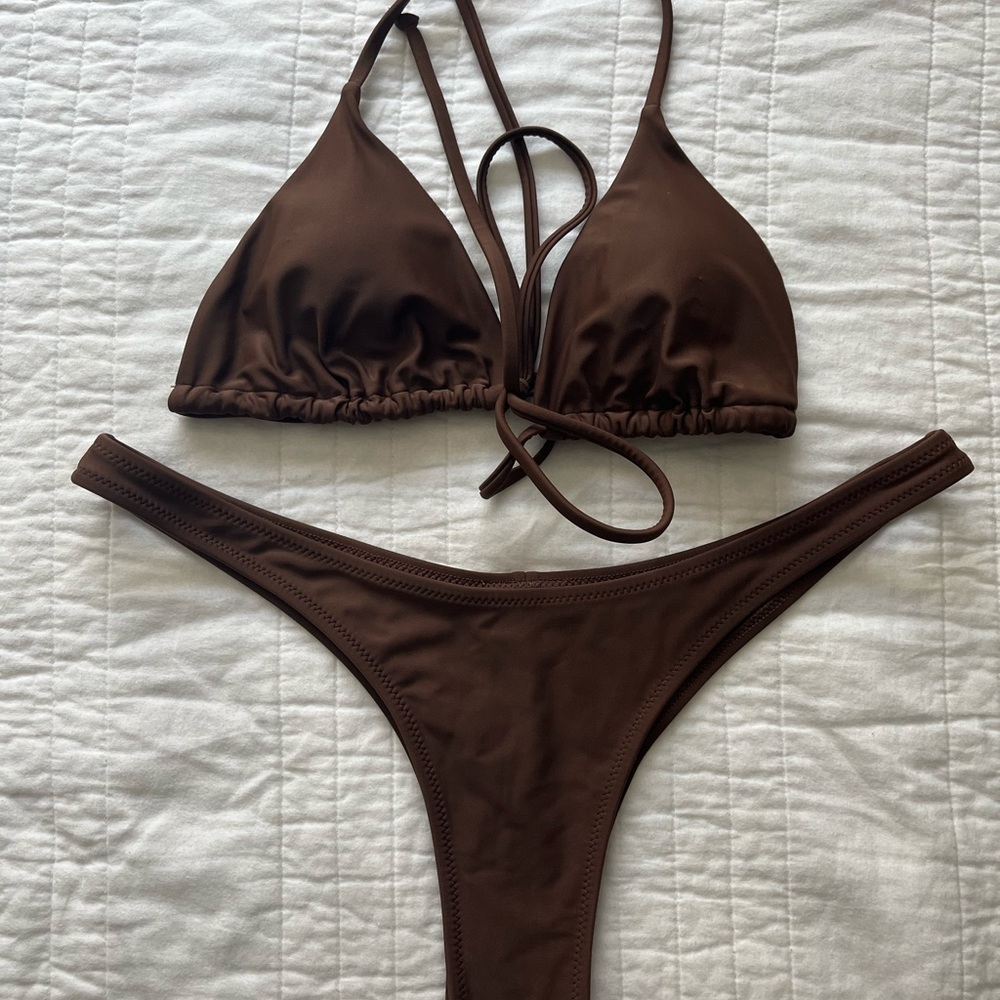 WHITE FOX SWIM FULL SET BROWN BIKINI